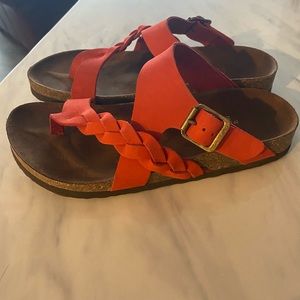 Red White Mountain sandal